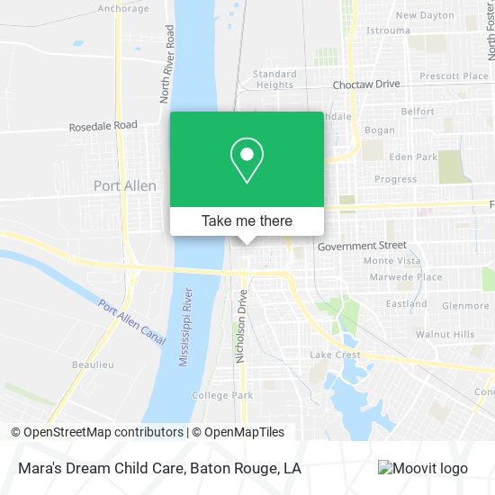 Mara's Dream Child Care map