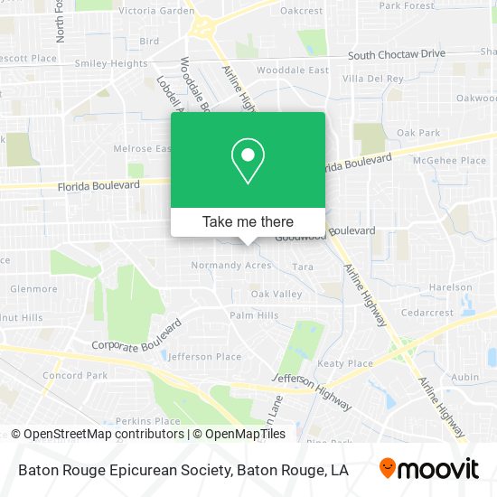 Baton Rouge Epicurean Society map