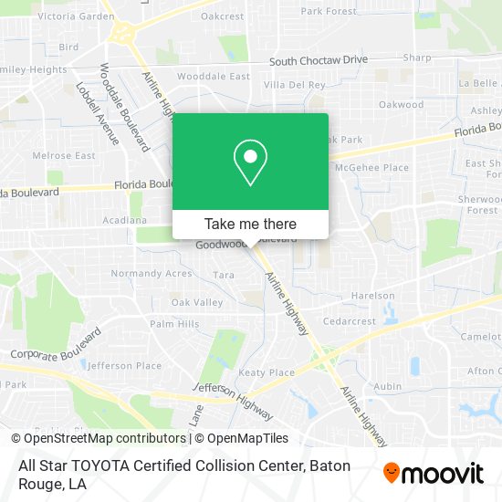 All Star TOYOTA Certified Collision Center map