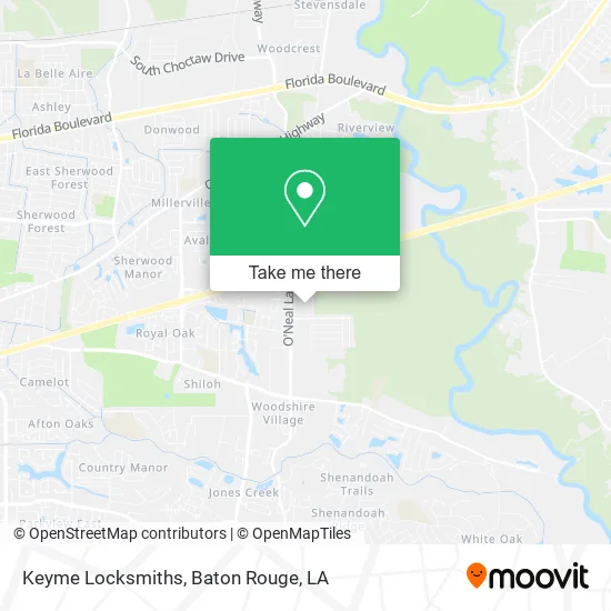 Keyme Locksmiths map