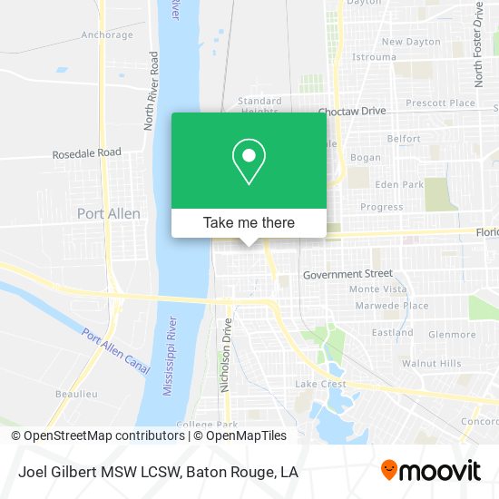 Joel Gilbert MSW LCSW map