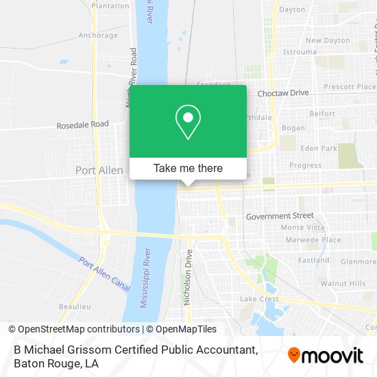B Michael Grissom Certified Public Accountant map