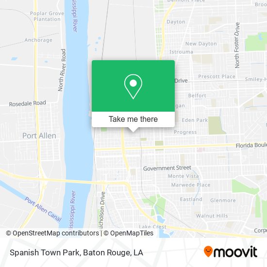 Mapa de Spanish Town Park