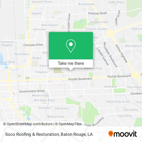 Soco Roofing & Restoration map