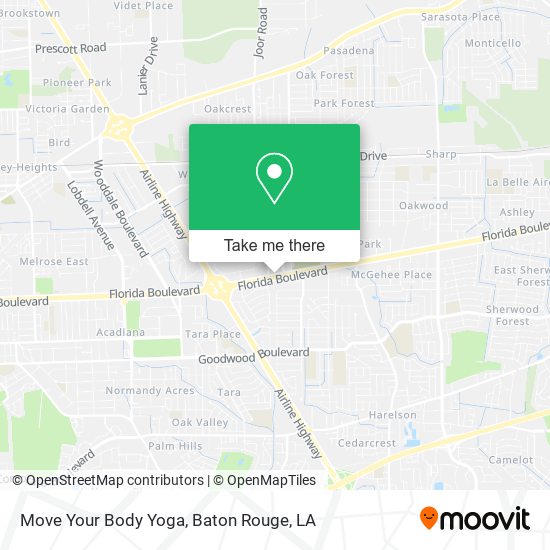 Mapa de Move Your Body Yoga