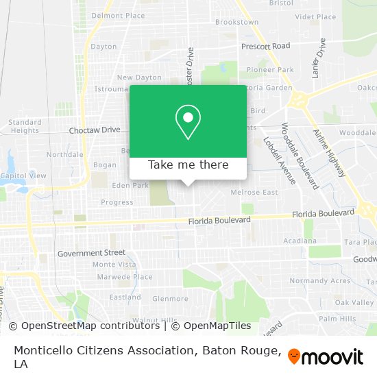 Mapa de Monticello Citizens Association