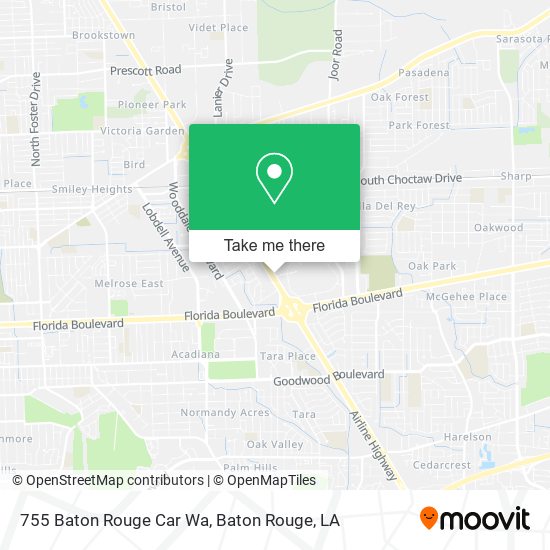 755 Baton Rouge Car Wa map