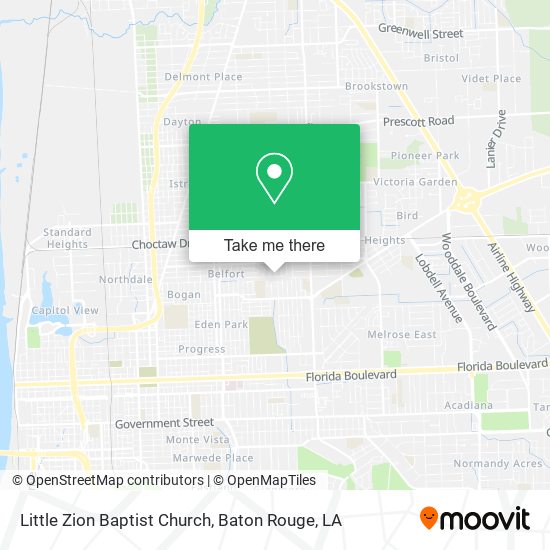 Little Zion Baptist Church map