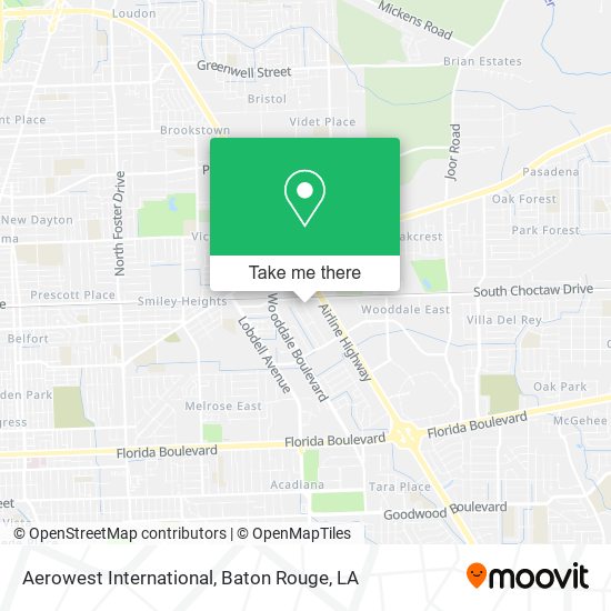 Aerowest International map