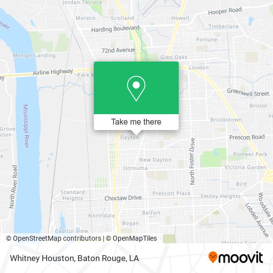 Whitney Houston map