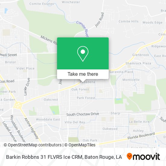 Barkin Robbns 31 FLVRS Ice CRM map