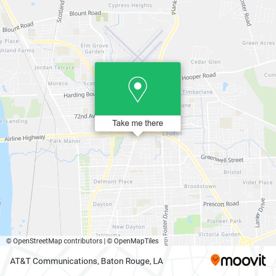 AT&T Communications map