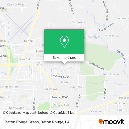 Baton Rouge Grass map