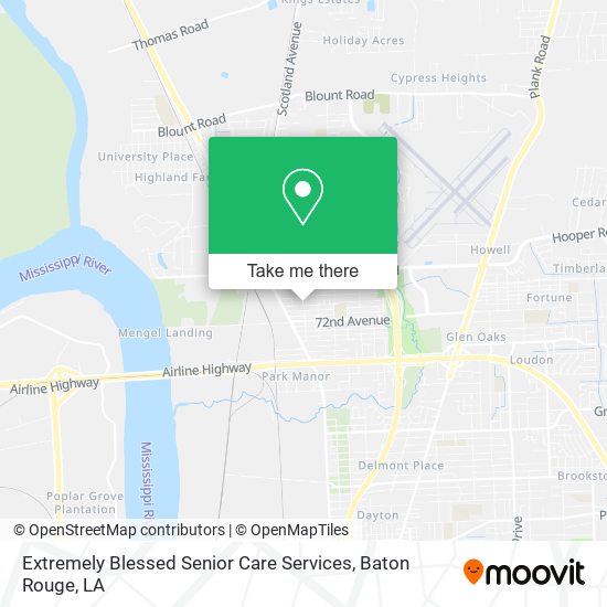 Extremely Blessed Senior Care Services map