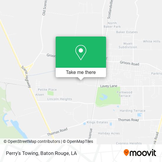 Mapa de Perry's Towing