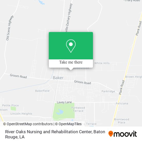 River Oaks Nursing and Rehabilitation Center map
