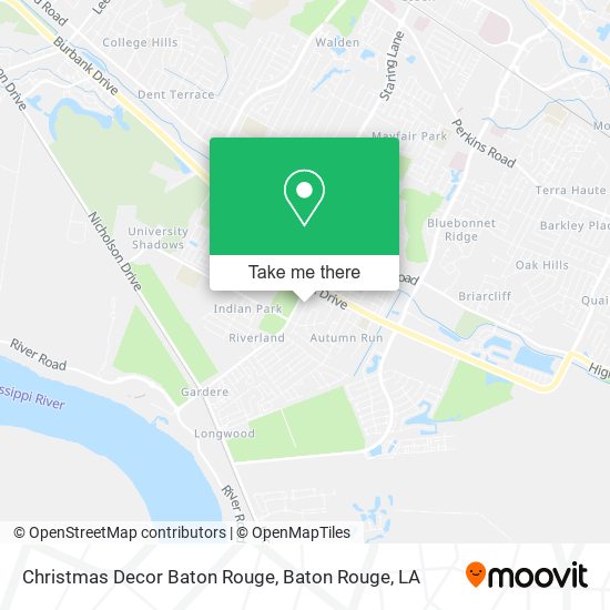 Mapa de Christmas Decor Baton Rouge