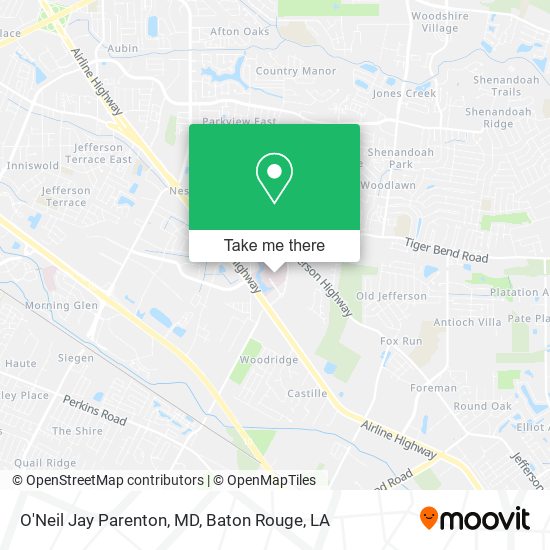 Mapa de O'Neil Jay Parenton, MD
