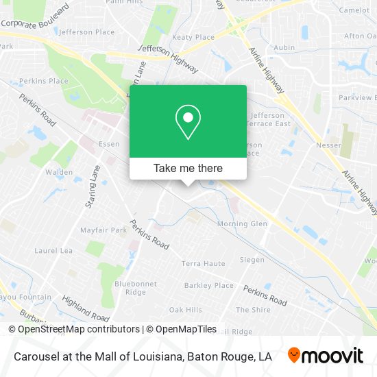 Carousel at the Mall of Louisiana map