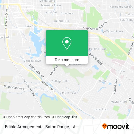Mapa de Edible Arrangements