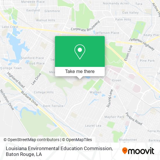 Mapa de Louisiana Environmental Education Commission