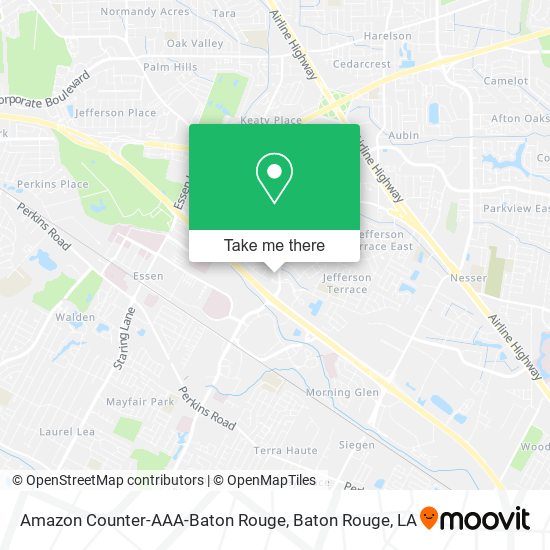 Mapa de Amazon Counter-AAA-Baton Rouge