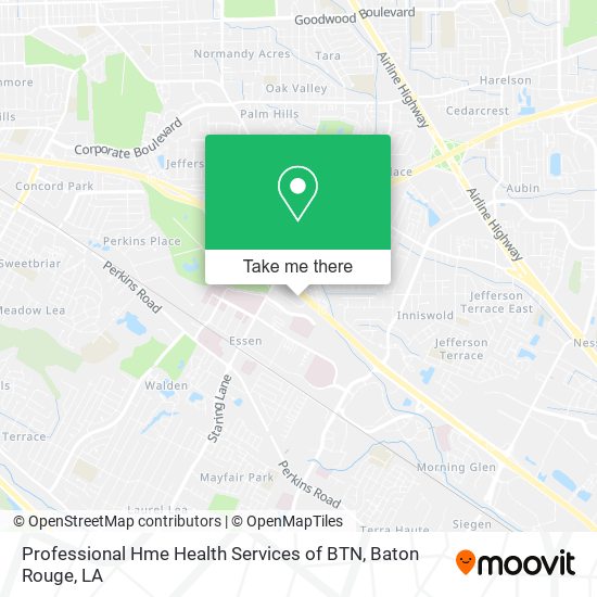 Mapa de Professional Hme Health Services of BTN