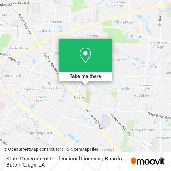 State Government Professional Licensing Boards map