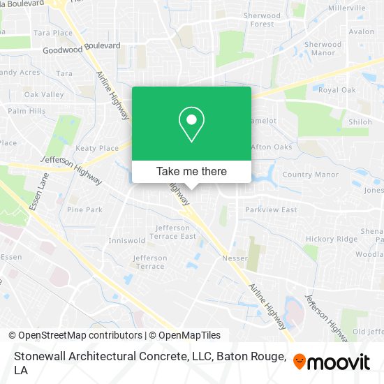 Mapa de Stonewall Architectural Concrete, LLC