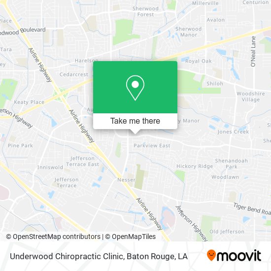 Underwood Chiropractic Clinic map