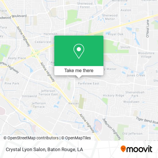 Crystal Lyon Salon map