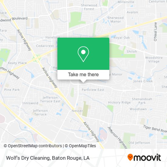Wolf's Dry Cleaning map