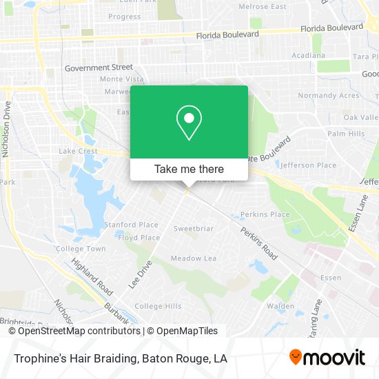 Trophine's Hair Braiding map