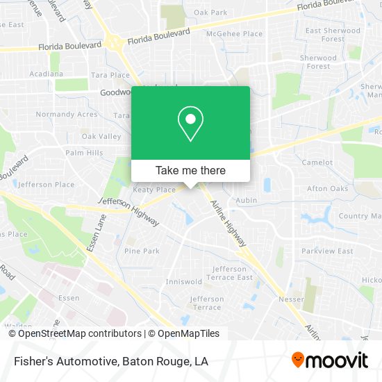 Fisher's Automotive map