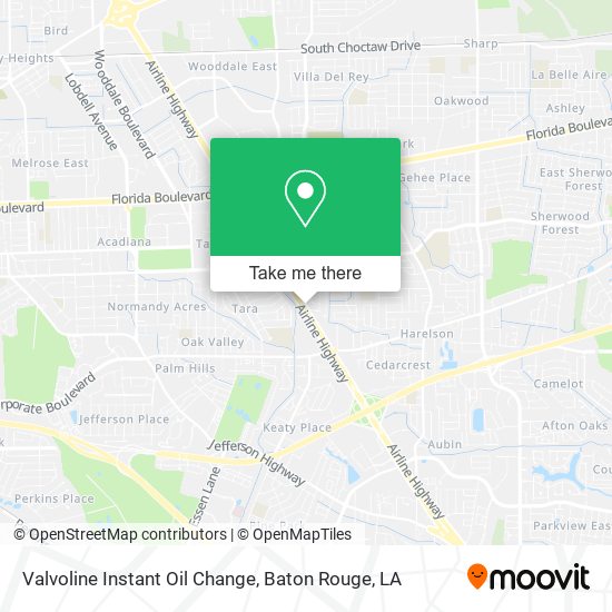 Valvoline Instant Oil Change map