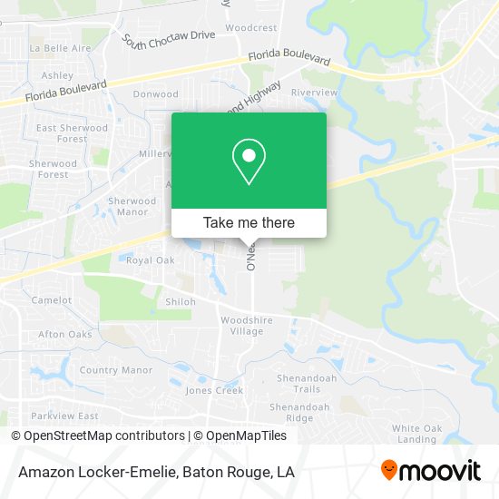 Amazon Locker-Emelie map