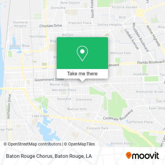 Baton Rouge Chorus map