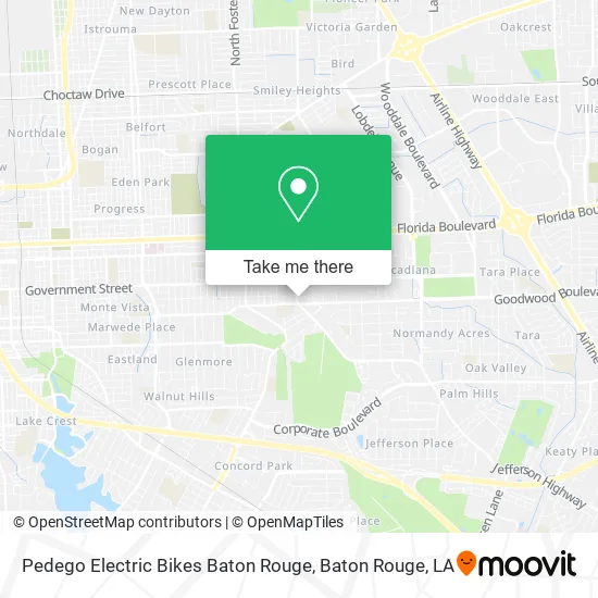 Mapa de Pedego Electric Bikes Baton Rouge