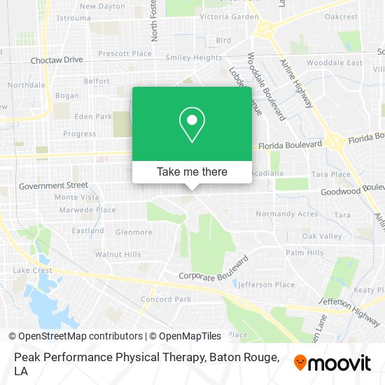 Peak Performance Physical Therapy map