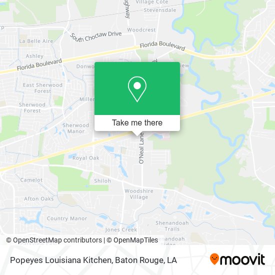 Mapa de Popeyes Louisiana Kitchen