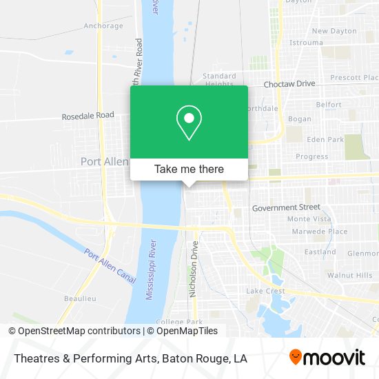 Mapa de Theatres & Performing Arts