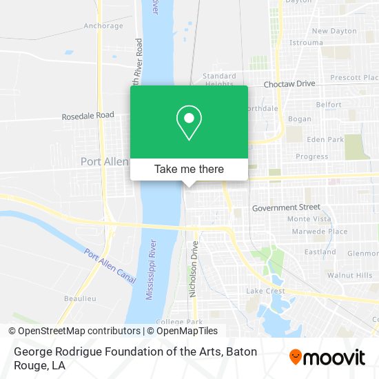 Mapa de George Rodrigue Foundation of the Arts