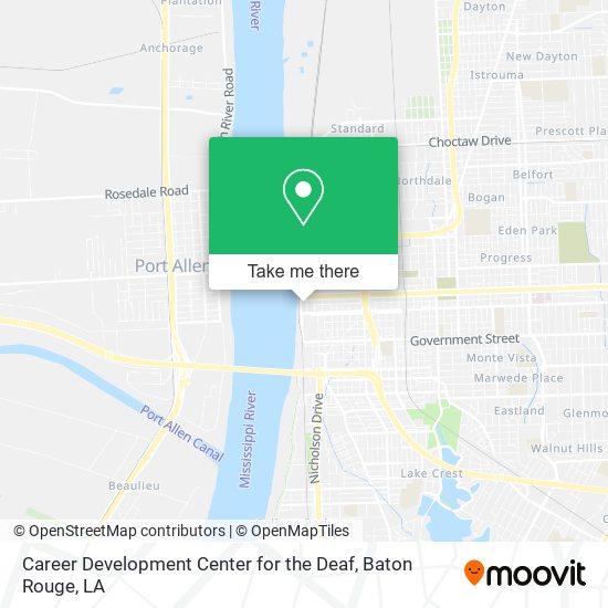 Career Development Center for the Deaf map
