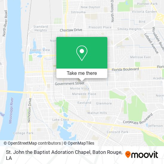 St. John the Baptist Adoration Chapel map