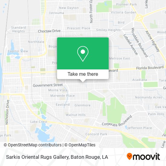 Mapa de Sarkis Oriental Rugs Gallery