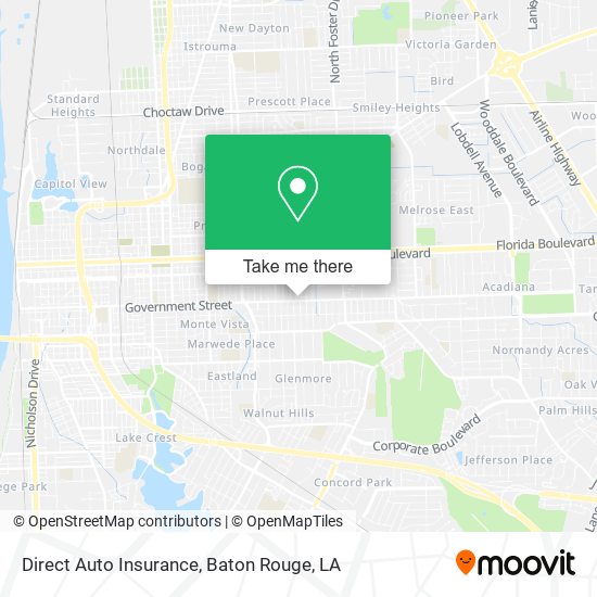 Direct Auto Insurance map