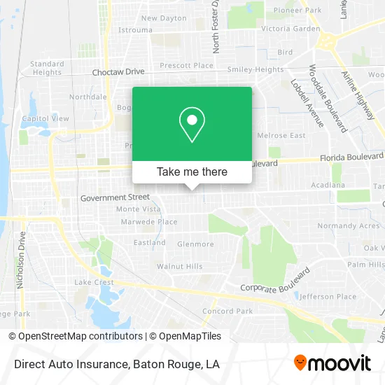 Direct Auto Insurance map