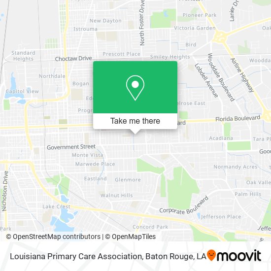 Mapa de Louisiana Primary Care Association