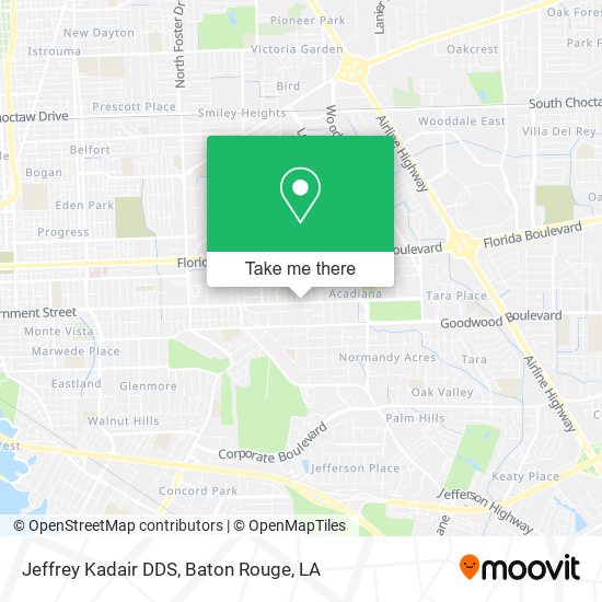 Mapa de Jeffrey Kadair DDS