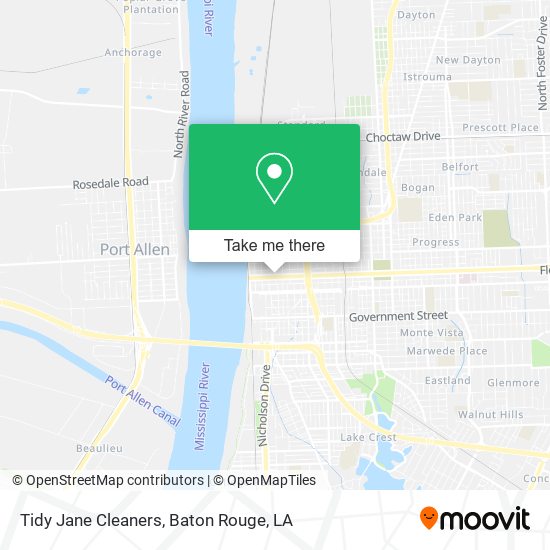 Tidy Jane Cleaners map